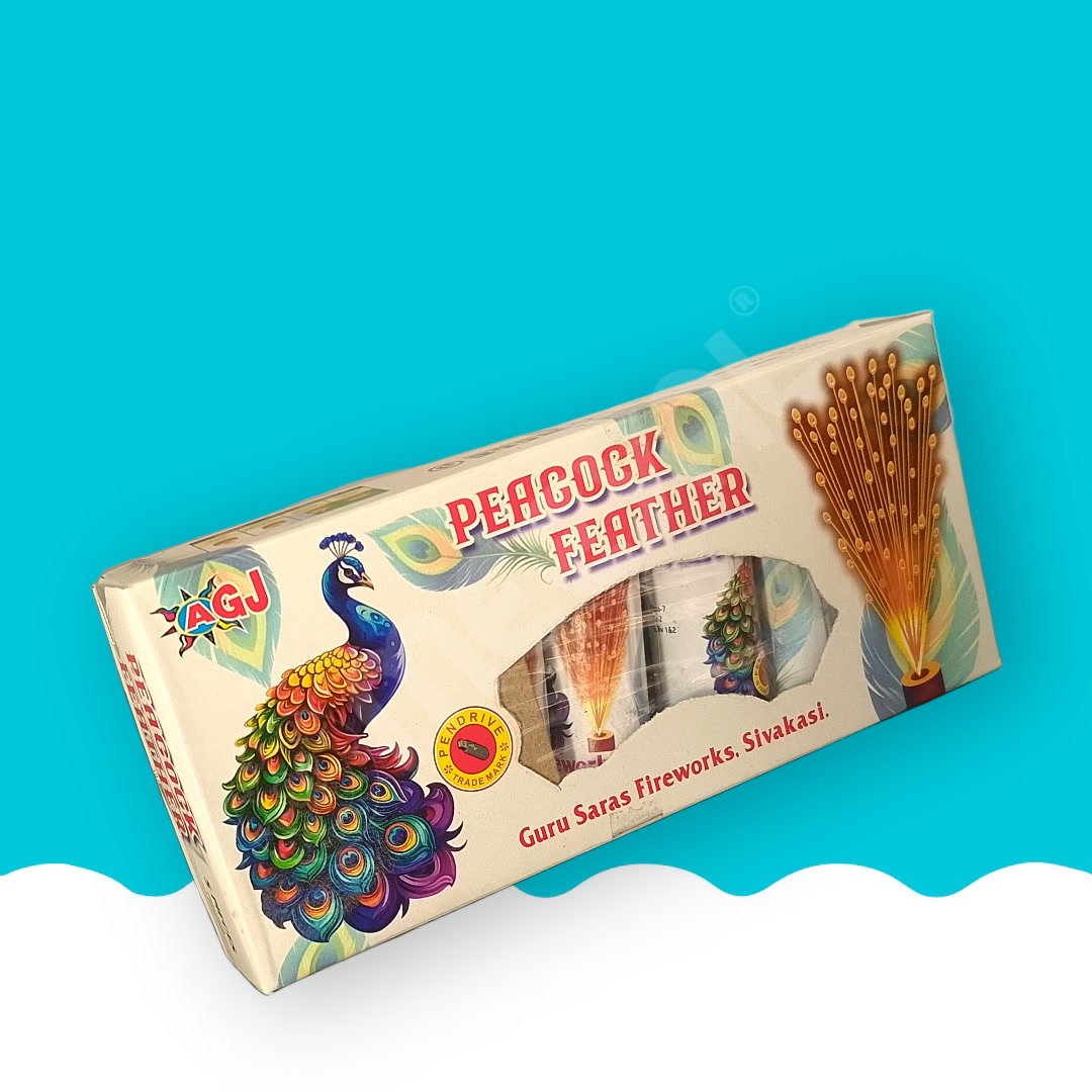 blend010625082322 Peacock Feather-5pcs/Box - Image 1