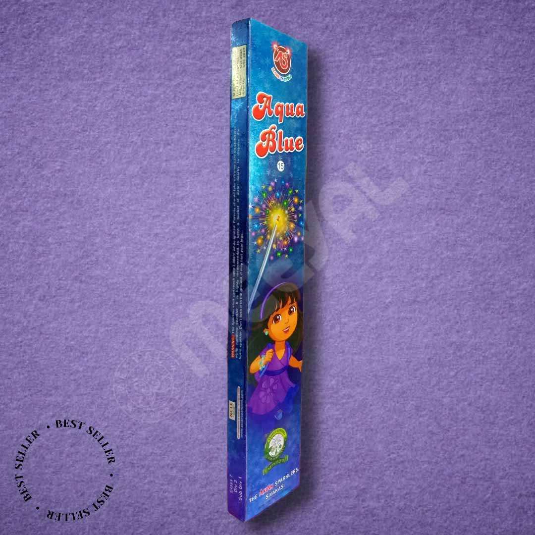 myl-asian (50) 15 Cm Blue Sparklers-10Pcs/Box - Image 1