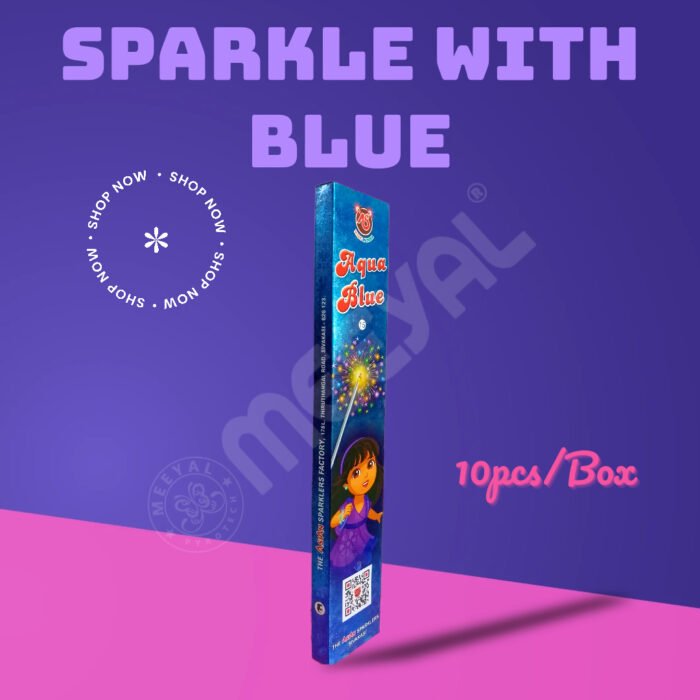 15 Cm Blue Sparklers-10Pcs/Box - Image 2
