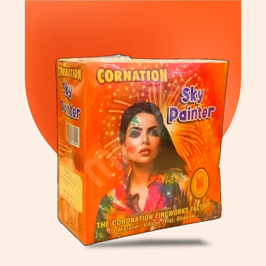 myl-coronation (35) Sky Painter 50Pcs Box mini sky shot cracker Meeyal Crackers buy Chennai crackers online