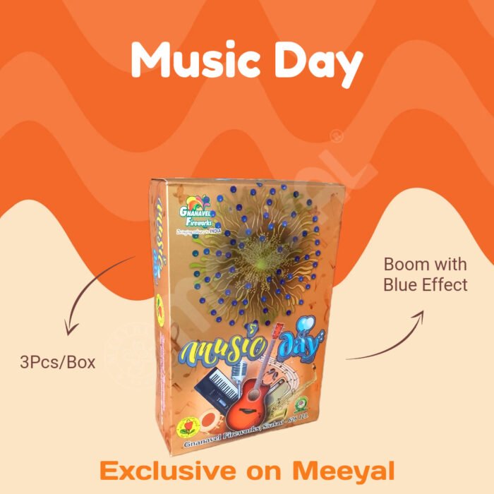 Music Day-3Pcs/Box-3.5" Fancy - Image 2