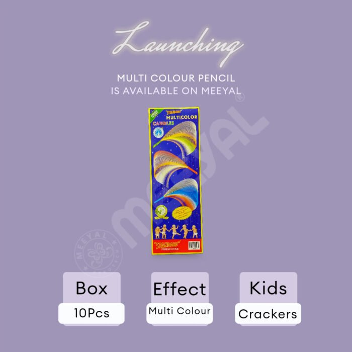 Multi Colour Candles-10Pcs/Box - Image 2